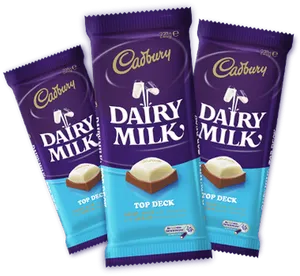 Cadbury Dairy Milk Top Deck Chocolate Bars PNG image