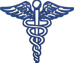 Caduceus Medical Symbol Graphic PNG