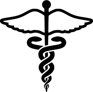 Caduceus Medical Symbol Graphic PNG