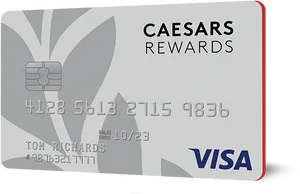 Caesars Rewards Visa Card PNG image