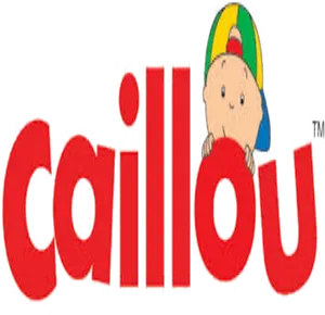 Caillou Logo Red Background PNG image