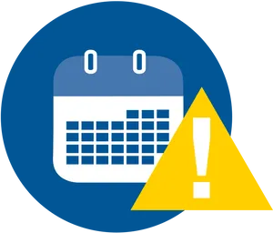 Calendar Alert Icon PNG image