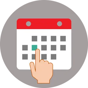 Calendar Icon Selecting Date PNG image