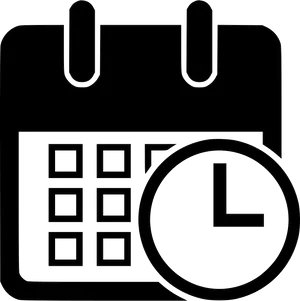 Calendarand Clock Icon PNG image