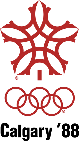 Calgary1988 Winter Olympics Logo PNG image