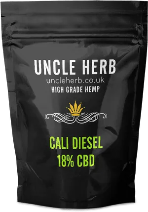 Cali Diesel C B D Hemp Packaging PNG image