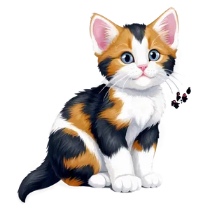 Calico Kitten PNG 05232024