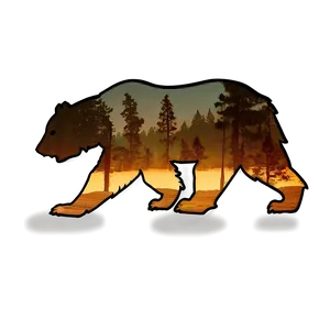 California Bear D PNG image