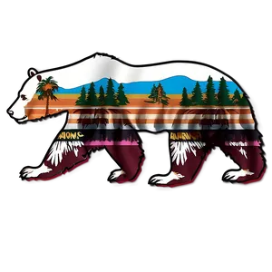 California Bear Outline Png 70 PNG image