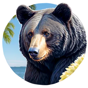 California Dreaming Bear Png 14 PNG image