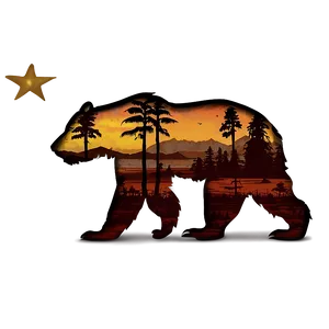 California Dreaming Bear PNG Mwx75
