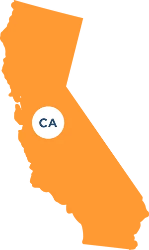 California State Outlinewith Abbreviation PNG image