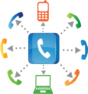 Call Connectivity Concept PNG image