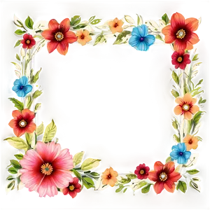 Calligraphy Flower Frame Png Eyy16 PNG image