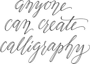 Calligraphy Inspiration Quote PNG image