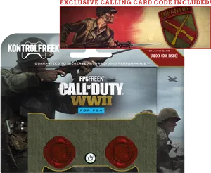 Callof Duty W W I I Kontrol Freek Packaging PNG image