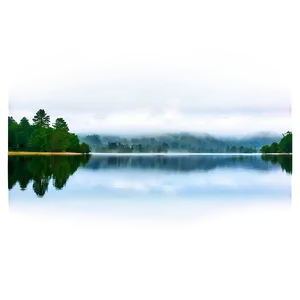 Calm Lake Mist PNG Dpr