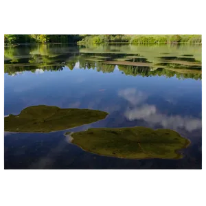 Calm Lake Reflections Photo PNG 05212024