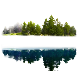 Calm Lake Reflections Photo PNG Itc94