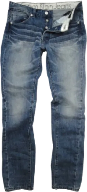 Calvin Klein Faded Blue Jeans PNG image