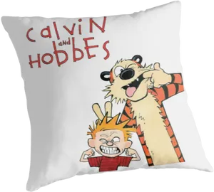 Calvinand Hobbes Pillow PNG image