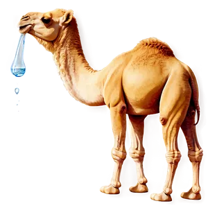 Camel Drinking Water PNG Kdw
