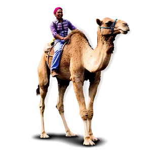 Camel With Rider PNG 43