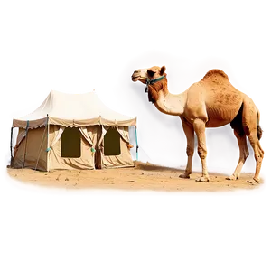 Camel With Tents Background Png 05212024 PNG image