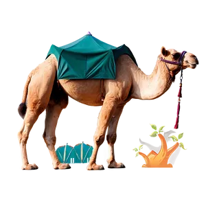 Camel With Tents Background Png 05212024 PNG image