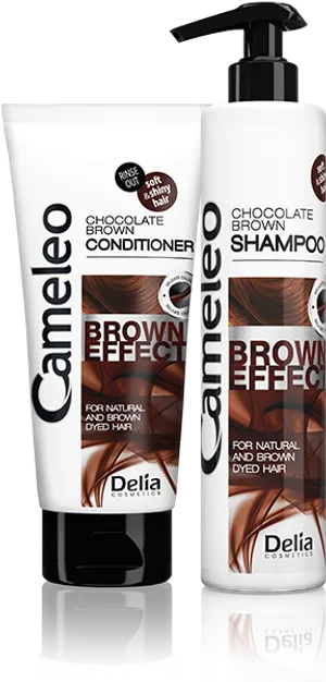 Cameleo Brown Hair Care Products PNG image