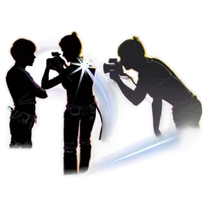 Camera Flash Silhouette PNG Kld