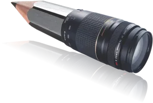 Camera Lens Pencil Hybrid PNG image