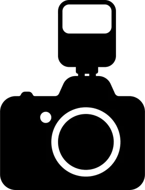 Camerawith External Flash Icon PNG