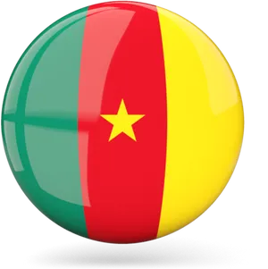 Cameroon Flag Beach Ball PNG image