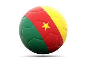 Cameroon Flag Soccer Ball PNG image