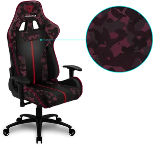 Camo Gaming Chair Thunder X3 PNG image