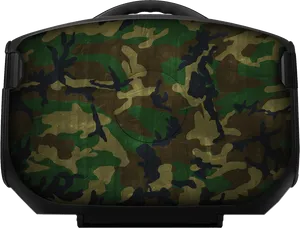 Camo Pattern Luggage PNG image