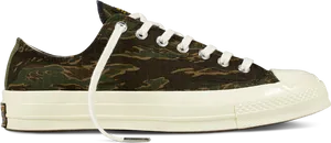 Camo Sneaker Profile View PNG image