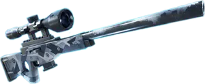Camo Sniper Rifle Isolated PNG image