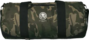 Camo Travel Duffel Bag No Fixed Abode PNG image