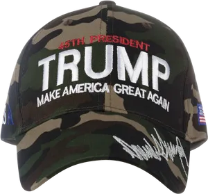 Camo Trump45th President Cap