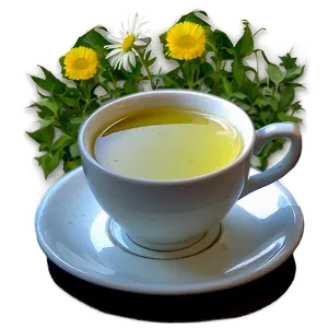 Camomile Tea Relaxation PNG 41