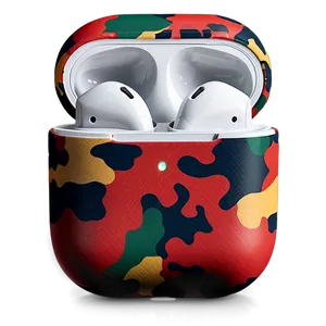 Camouflage Airpods Case Visual PNG 70