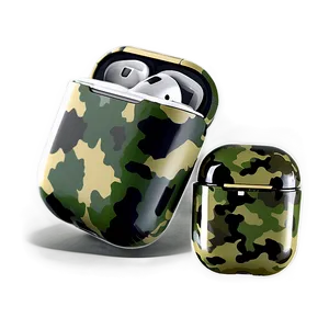 Camouflage Airpods Case Visual PNG Nnw PNG