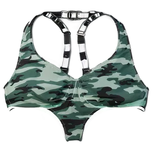 Camouflage Bikini Top PNG Jxy