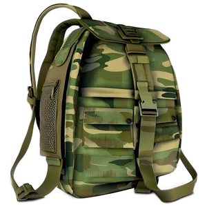 Camouflage Book Bag Military PNG Coy