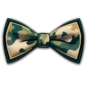 Camouflage Bow Tie PNG 05252024