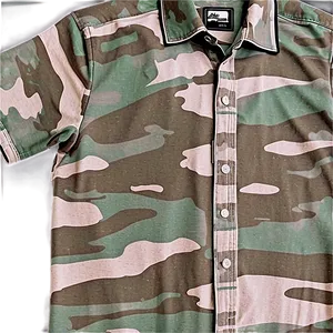 Camouflage Collar Shirt PNG Psk44