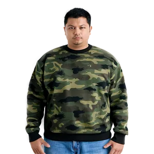 Camouflage Crewneck Sweatshirt PNG 41