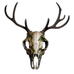 Camouflage Deer Skull PNG 2
